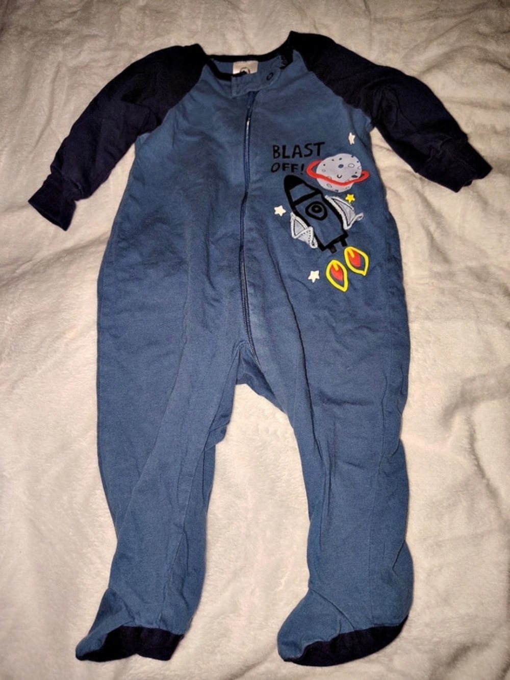 Gerber Baby 3-6M Footed Sleeper Blue